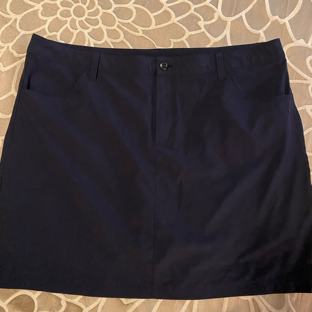 Womens Eddie Bauer Performance Skort, Size 18, Navy Blue